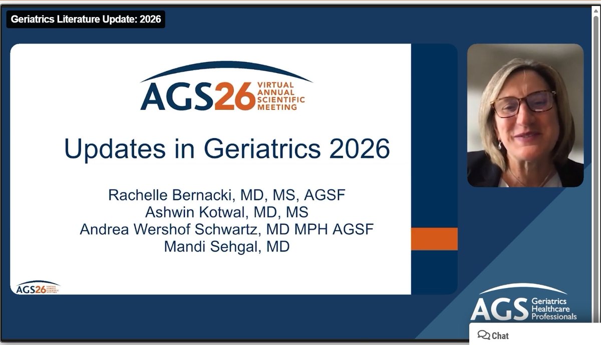 AmerGeriatrics's tweet photo. Shout out to Rachelle Bernacki, MD, MS, AGSF; Ashwin Kotwal, MD, MS; Mandi Sehgal, MD; and Andrea Wershof Schwartz, MD, MPH who presented during this year's Geriatrics Literature Update.

Thank you for a fun and engaging session! https://t.co/TF1gPpEPKR