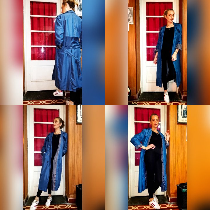 gimenadisalvo's tweet image. Hoy: leggins + trench 💙 #trenchstyle #urbanchic
