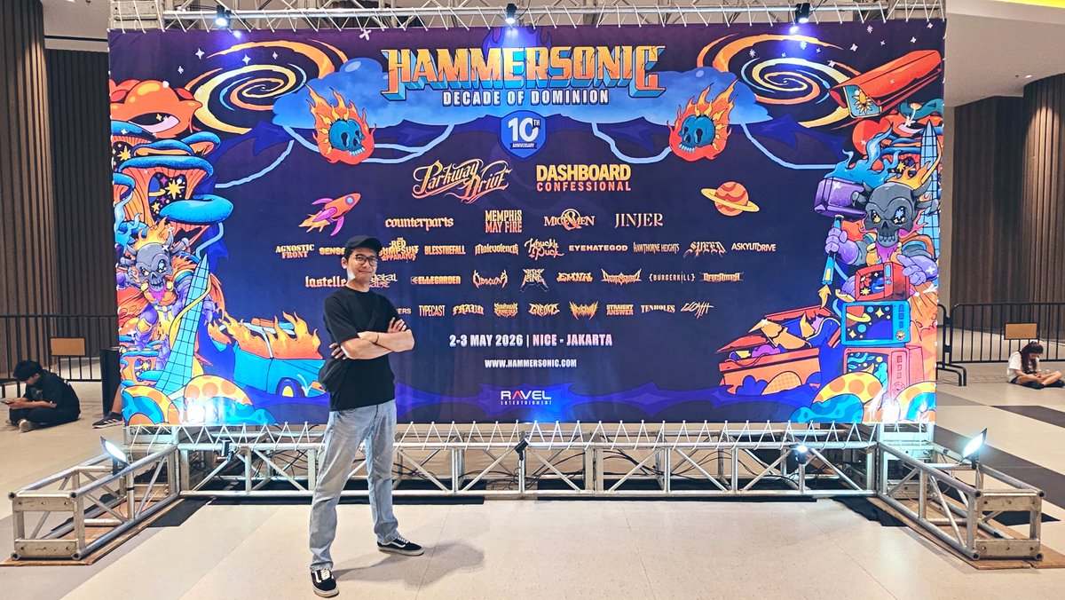 jejaka_prihatin's tweet image. Sementara malam mingguan di sini dulu hehehe #Hammersonic #Day1