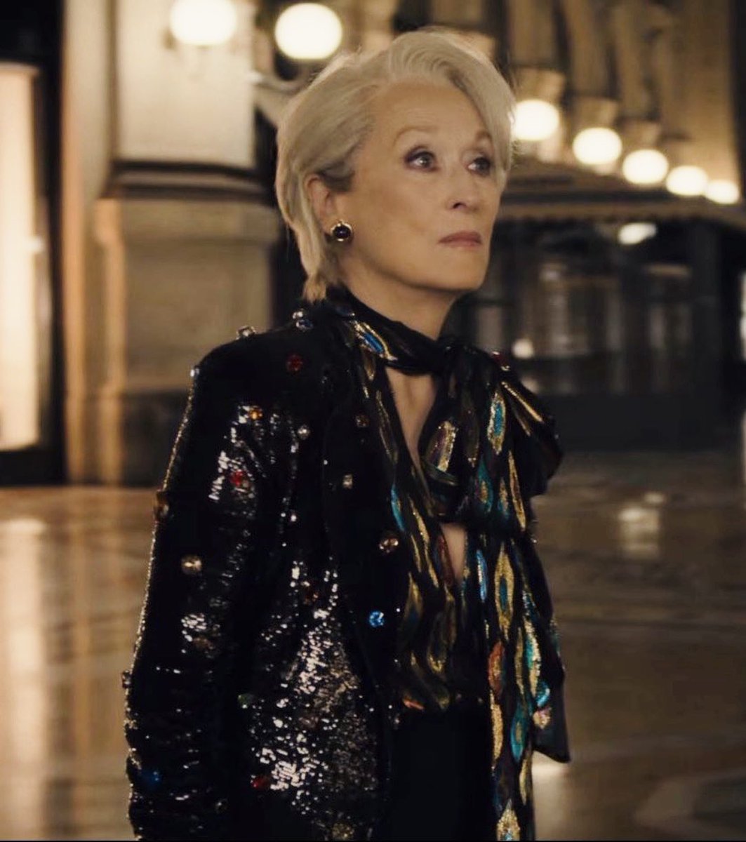 mrbrianrowe's tweet photo. Meryl, it’s great to have you back. In her first lead role in a film in six years, she commands the screen once again as the iconic Miranda Priestly, the character older and wiser, navigating a fragile landscape in her industry. What a lovely and moving Meryl Streep performance. https://t.co/wOHZgKMa1O
