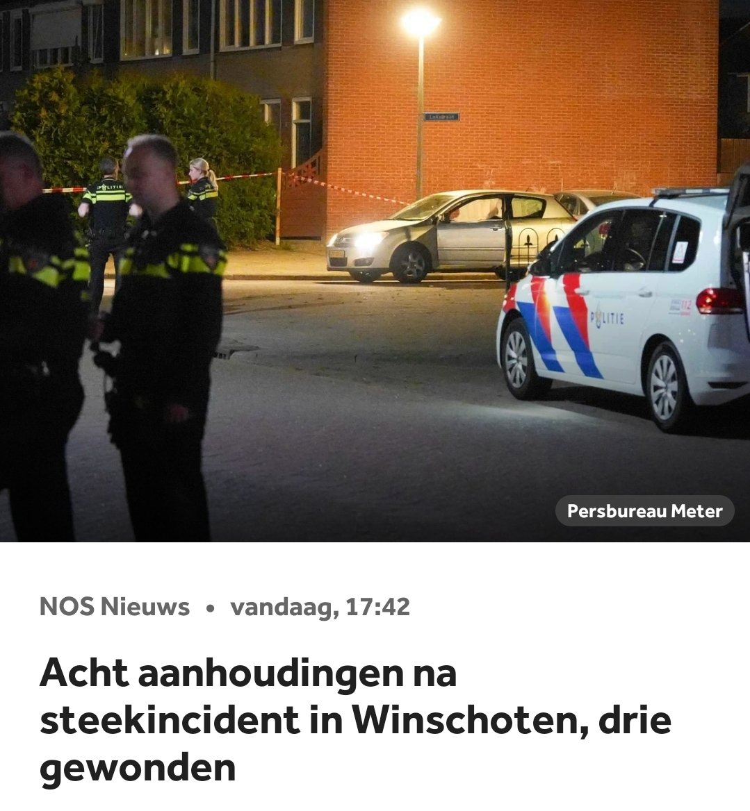Acht aanhoudingen na steekincident in Winschoten