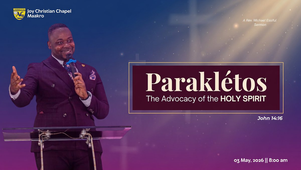 Tomorrow, I am teaching on the Holy Spirit's Advocacy. What does it mean for the Holy Spirit to b our advocate? 
How does he advocate for us? Join us from 8 am