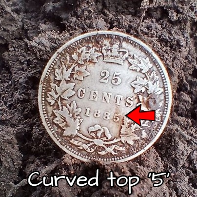 Digging_Canuck's tweet image. The most valuable coin I have dug: 1885 Canada 25 cent "curved top 5" worth $873. Nokta Triple Score.

#metaldetecting #treasurehunting  #ancaster #dundas #stoneycreek #waterdown #millgrove #carlisle #flamborough #freelton #greensville #mounthope #glanbrook #hamilton #hamont