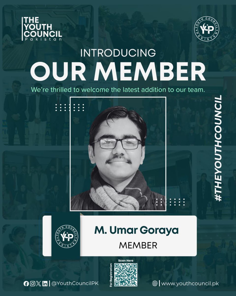 YouthCouncilPK's tweet image. The Youth Council, Pakistan proudly announces the inclusion of dedicated young individuals into its growing network of future leaders.

#YCP #YouthCouncilPK #FutureLeaders #YouthEngagement #THEYOUTHCOUNCIL