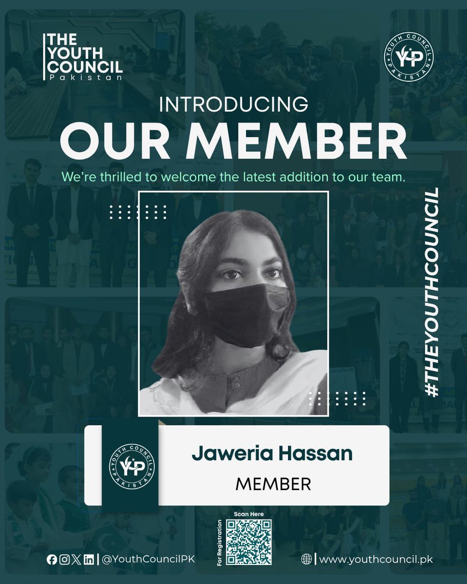 YouthCouncilPK's tweet image. The Youth Council, Pakistan proudly announces the inclusion of dedicated young individuals into its growing network of future leaders.

#YCP #YouthCouncilPK #FutureLeaders #YouthEngagement #THEYOUTHCOUNCIL