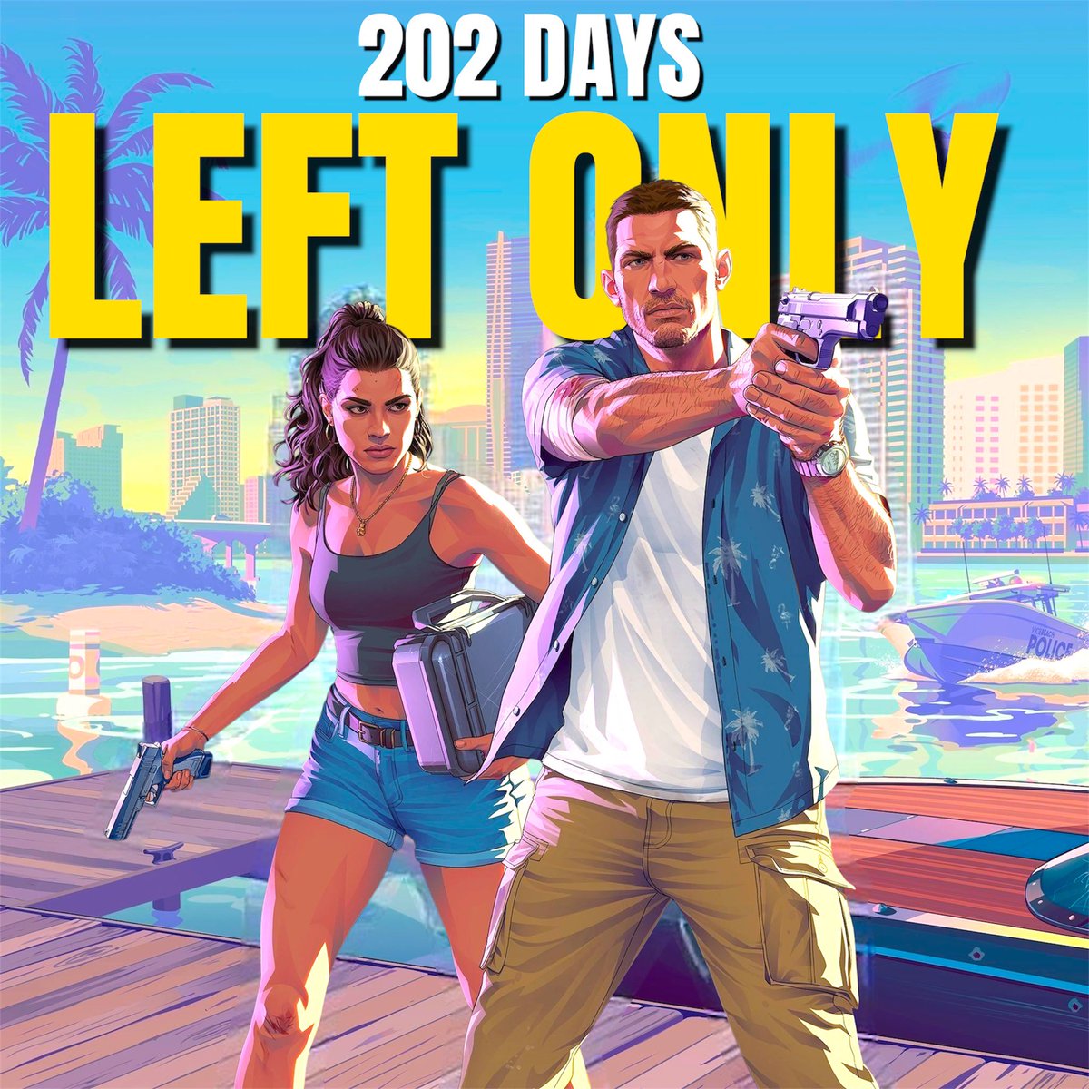 CloudGamingVI's tweet image. Daily Update: 202 Days to Go

202 days remain until the highly anticipated launch of Grand Theft Auto VI. The countdown is officially on.

#GTA6 #RockstarGames #GamingNews #Rockstar #SummerGameFest