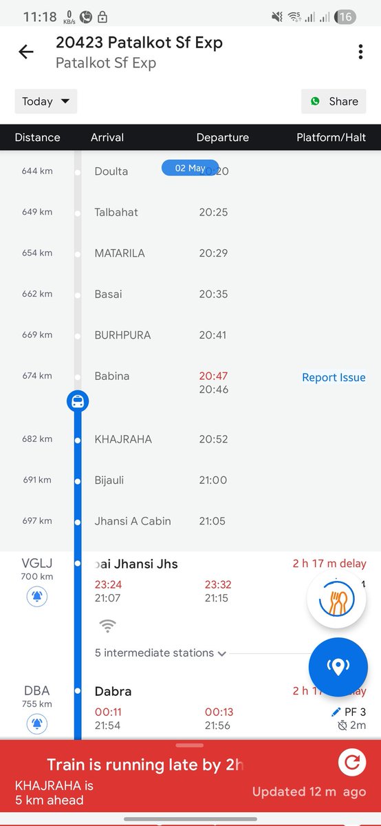 abhis74304's tweet photo. My PNR number is 6302284262  and train is stopped from 21:00 PM due to OHE wire break and no update now so may i know when will train start and problem will get resolve @RailMinIndia  please reply https://t.co/L8chsUvOYB