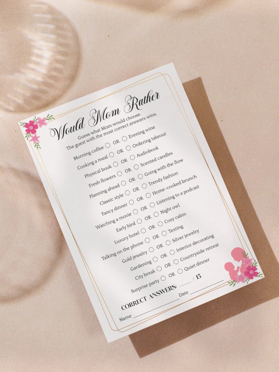 avemateiu's tweet photo. Mother’s Day dinner plans?
Add one simple thing that makes it feel special: games.
Instant download printable bundle.
12 games + 2 bonus keepsakes 💐

https://t.co/R4er4FQy70 https://t.co/Gti5EpMMIL
