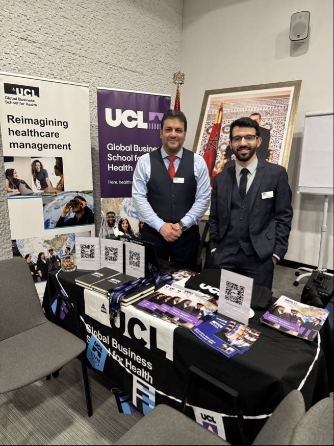 ucl_GBSH's tweet image. We’re excited to be at the StudyIn Fairs in Morocco this weekend! 🇲🇦

Join Dr Ahmed Zahlan and Dr Radi Haloub to learn more about UCL GBSH and our programmes.

→ Casablanca (2 May)
→ Rabat (3 May) 

➡️ Register now: ucl.ac.uk/population-hea…

#UCLGBSH #StudyAbroad