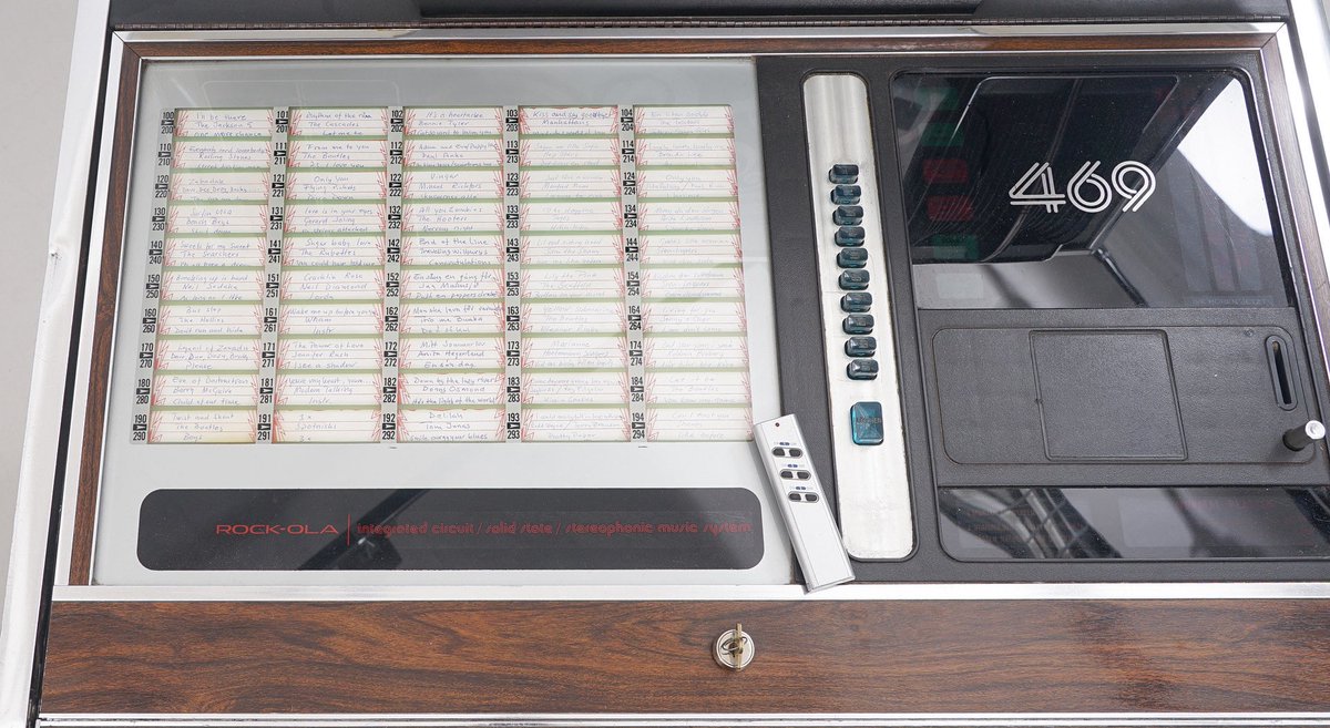 djmarkfarina's tweet image. Rock-Ola 469 Jukebox, 1977.