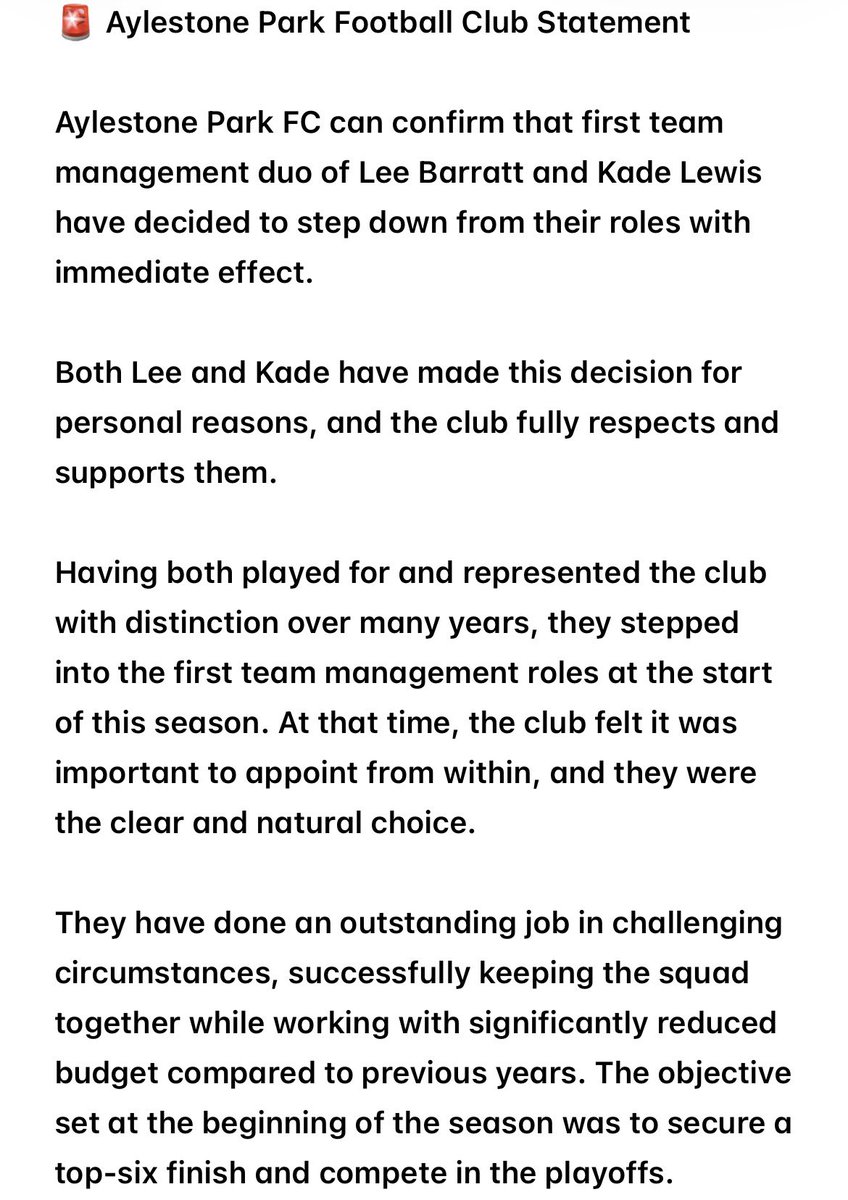 Aylestone Park FC tweet media