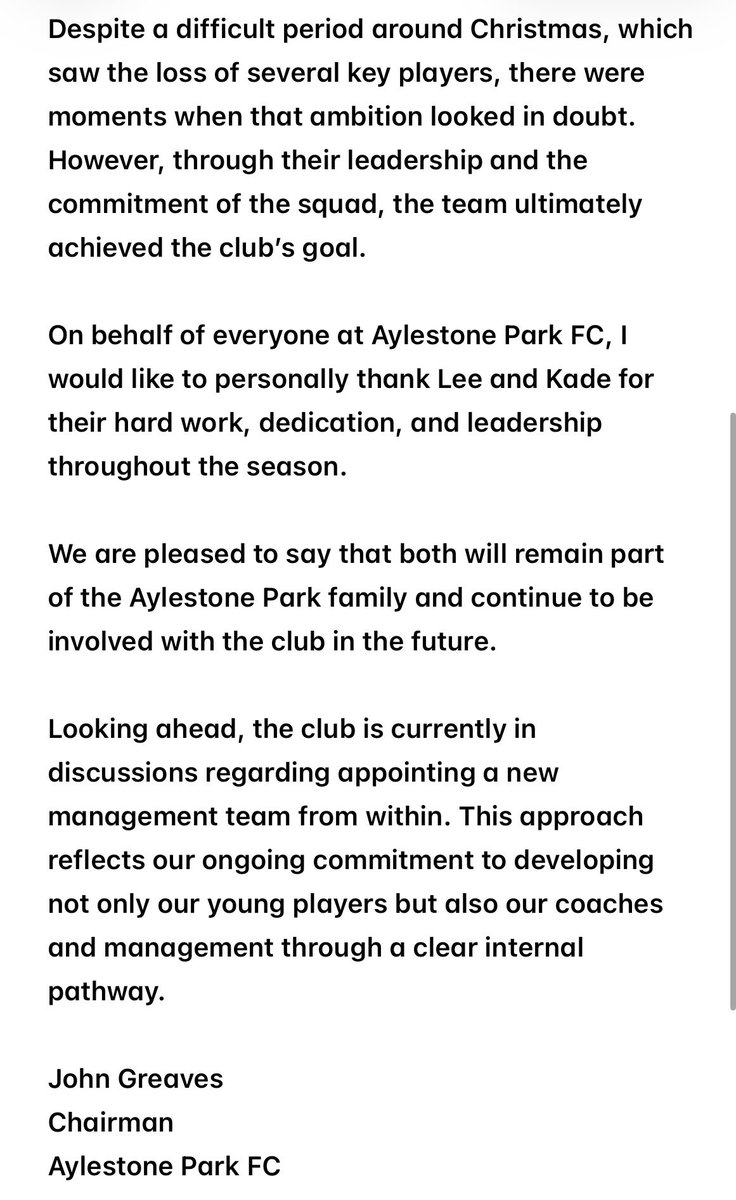 Aylestone Park FC tweet media