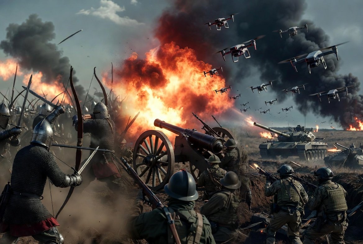 Ellis8772678531's tweet image. Going from guns &amp;amp; artillery to drones is like going from swords &amp;amp; bows to guns &amp;amp; cannons.

70-80% of casualties in Ukraine are already from drones - and that number is only climbing.

Welcome to the new age of warfare. Adapt or become history💥
#onds $onds #drones #umac #rcat