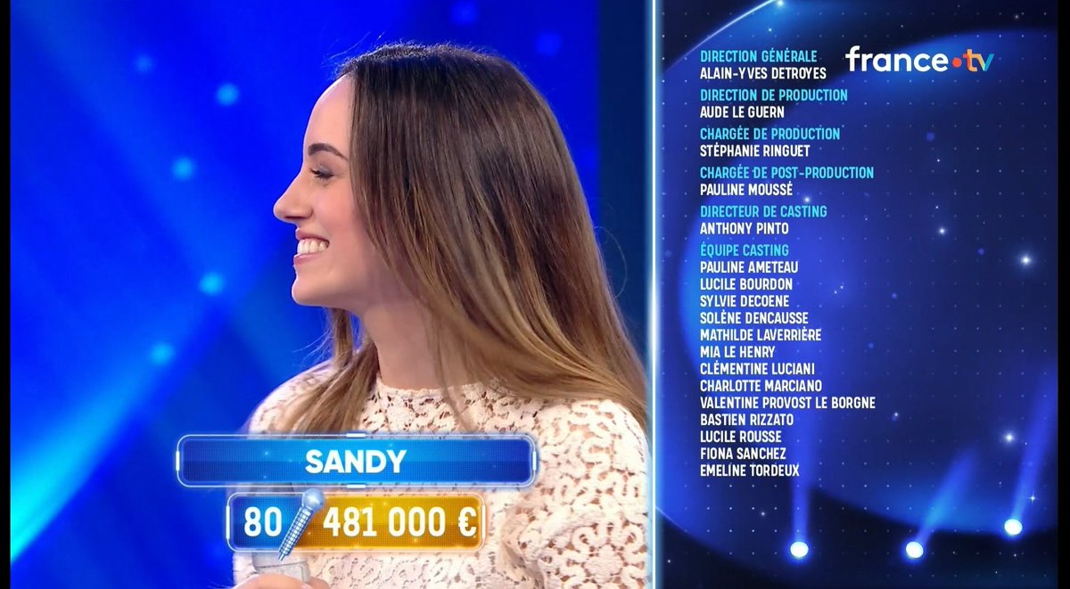 _bemaestro's tweet image. 💸 À noter qu'avec 481 000 € en 2026, #Sandy est également la meilleure #maestro sur une seule année civile

- #Margaux avait remporté 449 000 € en 2020 + 81 000 € en 2019
- #Benoît avait gagné 349 000 € en 2024 + 397 000 € en 2025

#NOPLP @NOPLPoff @Nagui