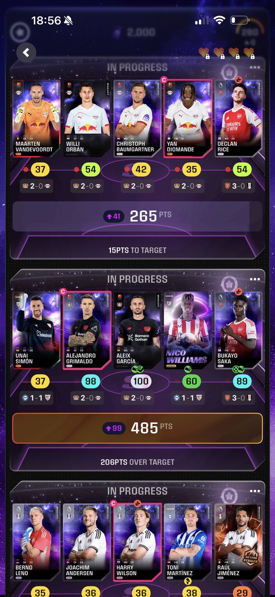 Zeroth____'s tweet photo. After failing on the final hurdle for $1000 twice I’m glad to finally get the score over the line… on the first step 🤣🤣 #Sorare #StellarNights https://t.co/psVwXtaNU5