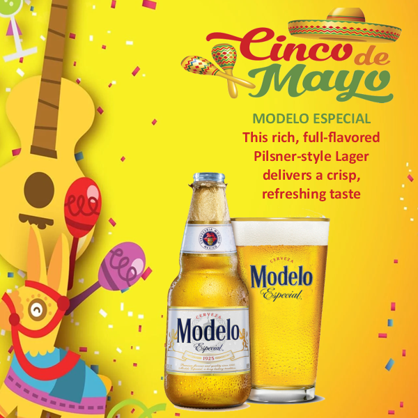FinleyBeer's tweet photo. Cinco de Mayo plans? ✅
Lime ✔️ Salt ✔️ Modelo ✔️✔️✔️
Because celebrations deserve a beer that shows up más grande 🇲🇽🍺
#CincoDeModelo #FelizCinco https://t.co/9lXvg1L3A9