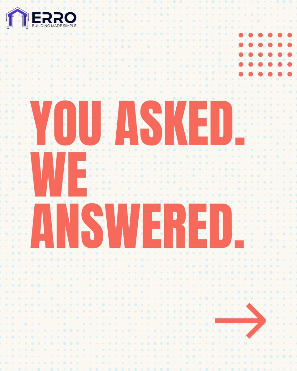 errobuilt's tweet image. Real questions from contractors about Erro. Still have questions? Drop them below!

Sign up today and get 75% off plus free premium onboarding!

#contractor #contractorlife #customhomebuilder #tradeslife #constructionbusiness #smallbusiness #builderlife #worksmarter #errobuilt