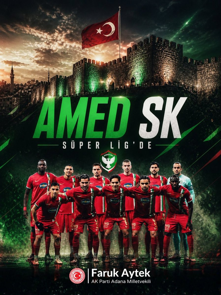 farukaytek's tweet photo. Önümüzdeki sezon Diyarbakır’ımızı Trendyol Süper Lig’de temsil edecek Amedspor’umuzu, @amedskofficial camiasını ve Diyarbakırlı hemşehrilerimizi yürekten tebrik ediyorum. https://t.co/APKj4Xh1AC