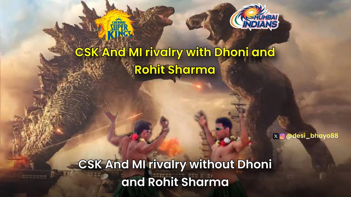 desi_bhayo88's tweet photo. Wo baat nhi ab CSK vs Mi matches mein 
#CSKvsMI https://t.co/SOavjkmWuU