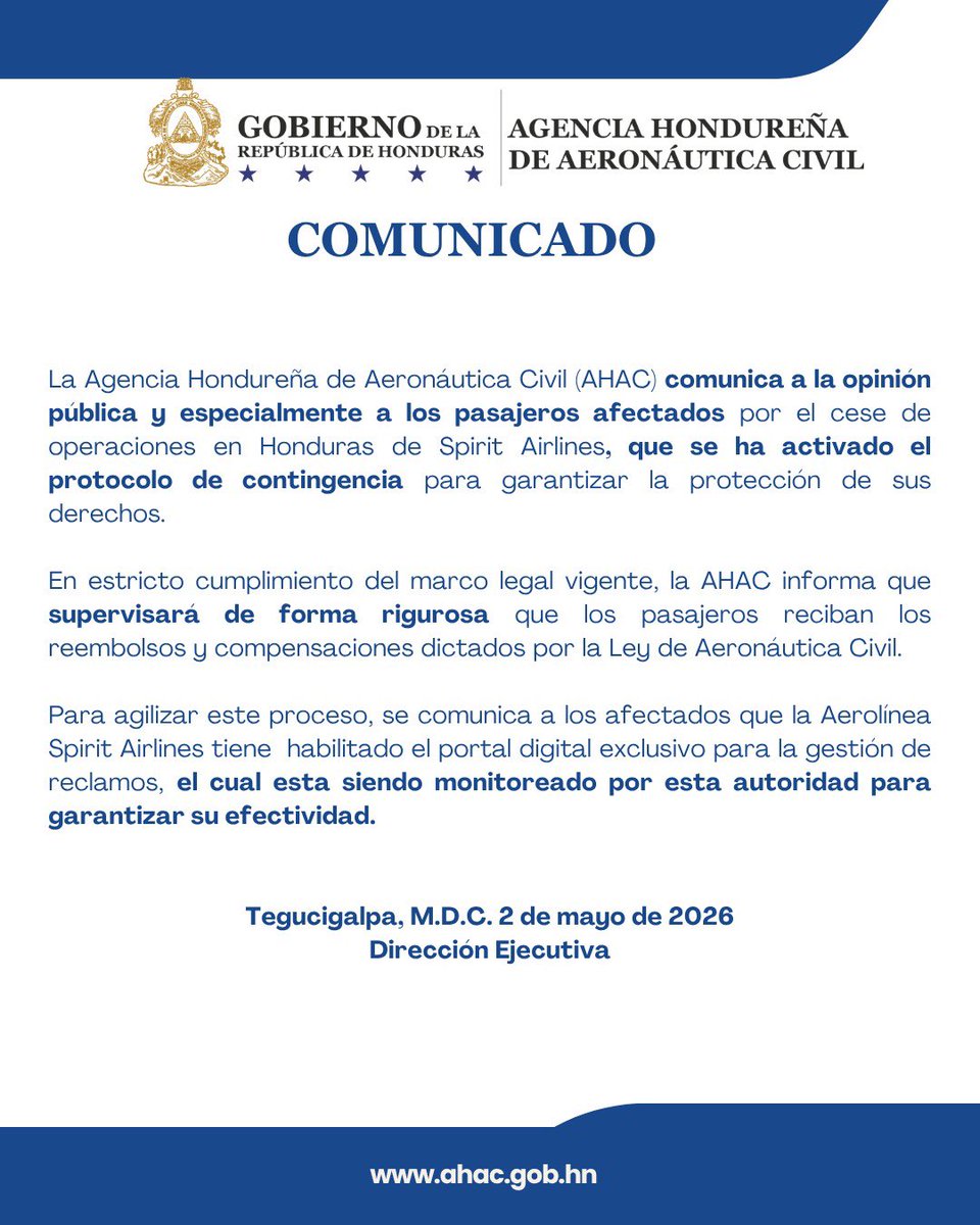 aeronautica_hn's tweet photo. La Agencia Hondureña de Aeronáutica Civil informa lo siguiente: https://t.co/hyLokXoMnD
