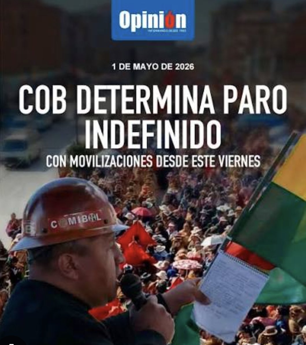 Bolivia vive una crisis marcada por paros y bloqueos, causada por la falta de decisiones del gobierno y la presión de sectores que buscan desestabilizar.
El resultado: economía golpeada y ciudadanos perjudicados.
Urge que el gobierno actúe con soluciones reales.