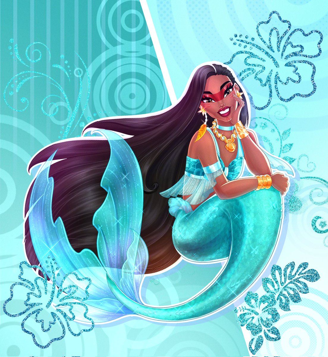 Mythkiin's tweet photo. Oi oi Besties! Estamos oficialmente no mês do Mermay🧜🏽‍♀️🌊
 Não podíamos deixar vocês sem uma versão da Yana em sua forma mística de sereia! O que acharam dela? 
Mais novidades em breve😉🩷🦋

#Mythkiin #mermay2026 https://t.co/xVnhbD7K5t