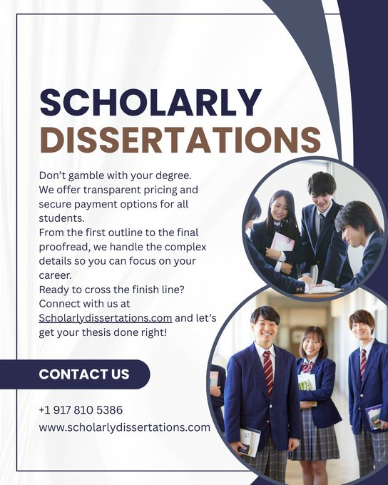 SDissertations's tweet image. The "Middle-of-the-Thesis" slump is real. 
Struggling to connect the dots? Check out scholarlydissertations.com. They specialize in turning academic chaos into "Excellent" grades. 🎓✨

#ThesisWriting #PhDLife #AcademicTwitter #DissertationProblems #GradSchool #WritingTips