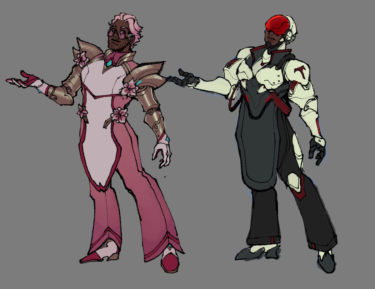 _TilapiAJ's tweet photo. The new survey skins inspired me to make some skin wips for my OC 

#overwatch https://t.co/KtcJH2WBh9