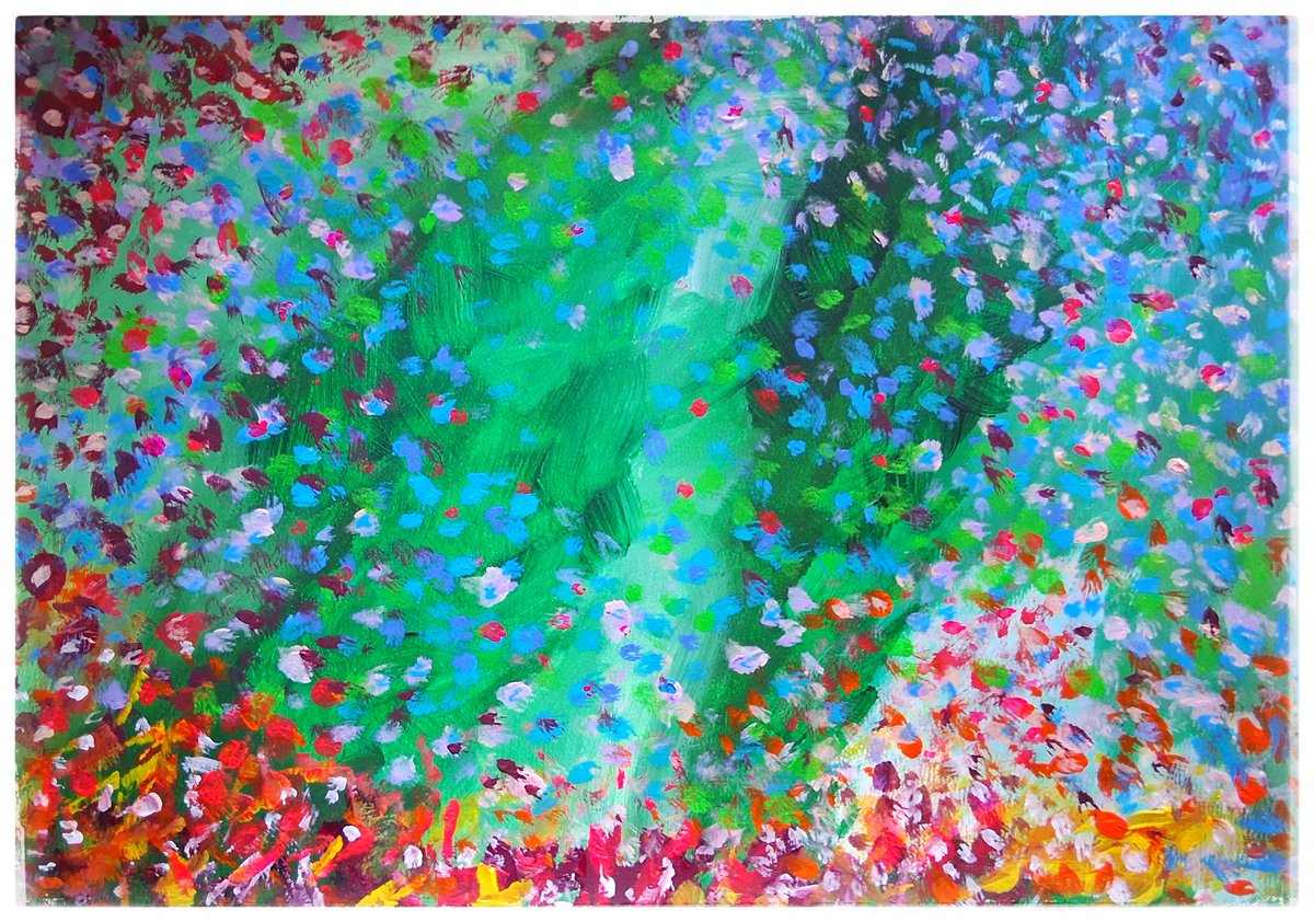sodelafo's tweet image. I hate to waste leftover paint 🎨 
#artismedicine #Mindfulness #pretty  #artislove #impressionism