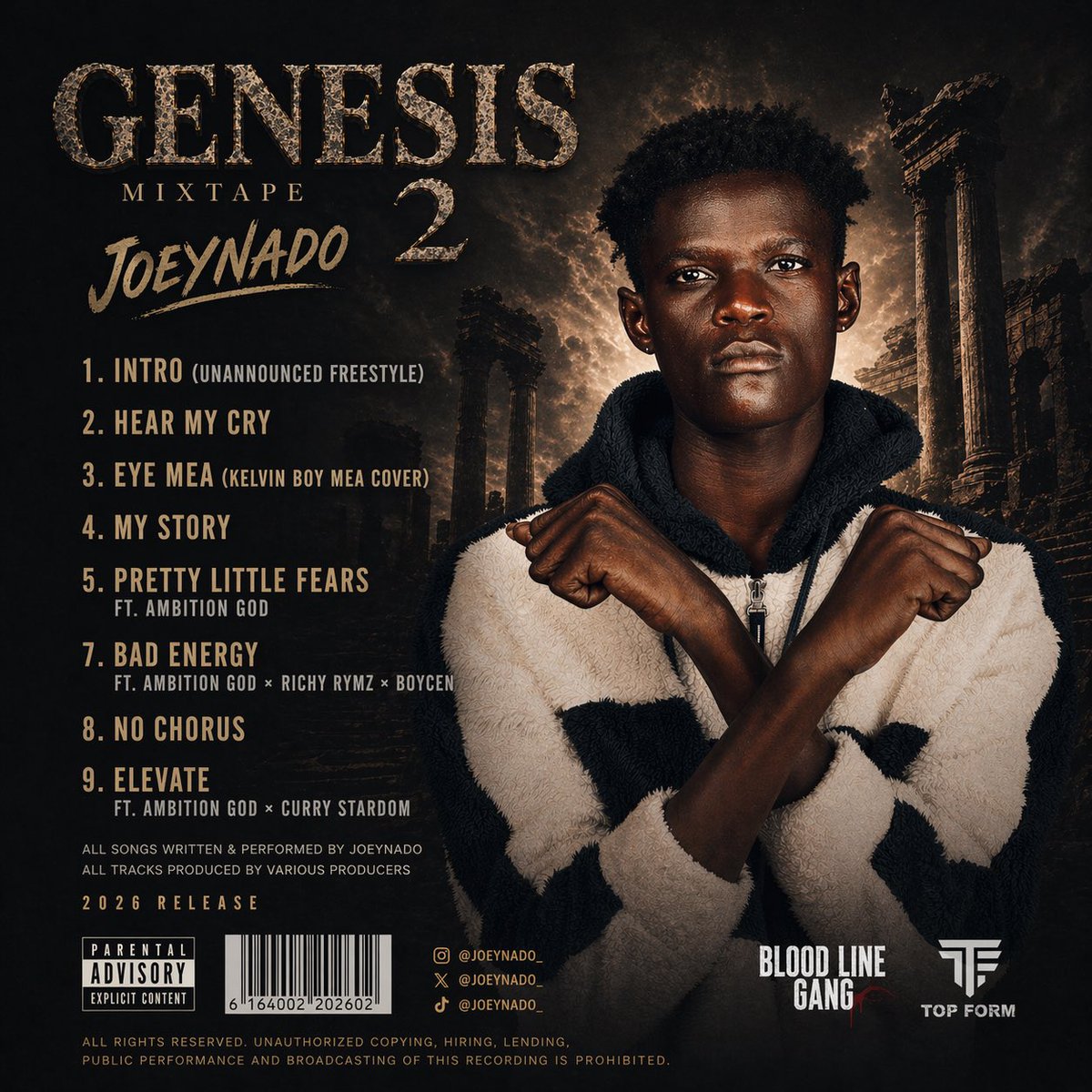 Joeynado - Genesis Mixtape 2 audiomack.com/BLG_JOEYNADO/a…