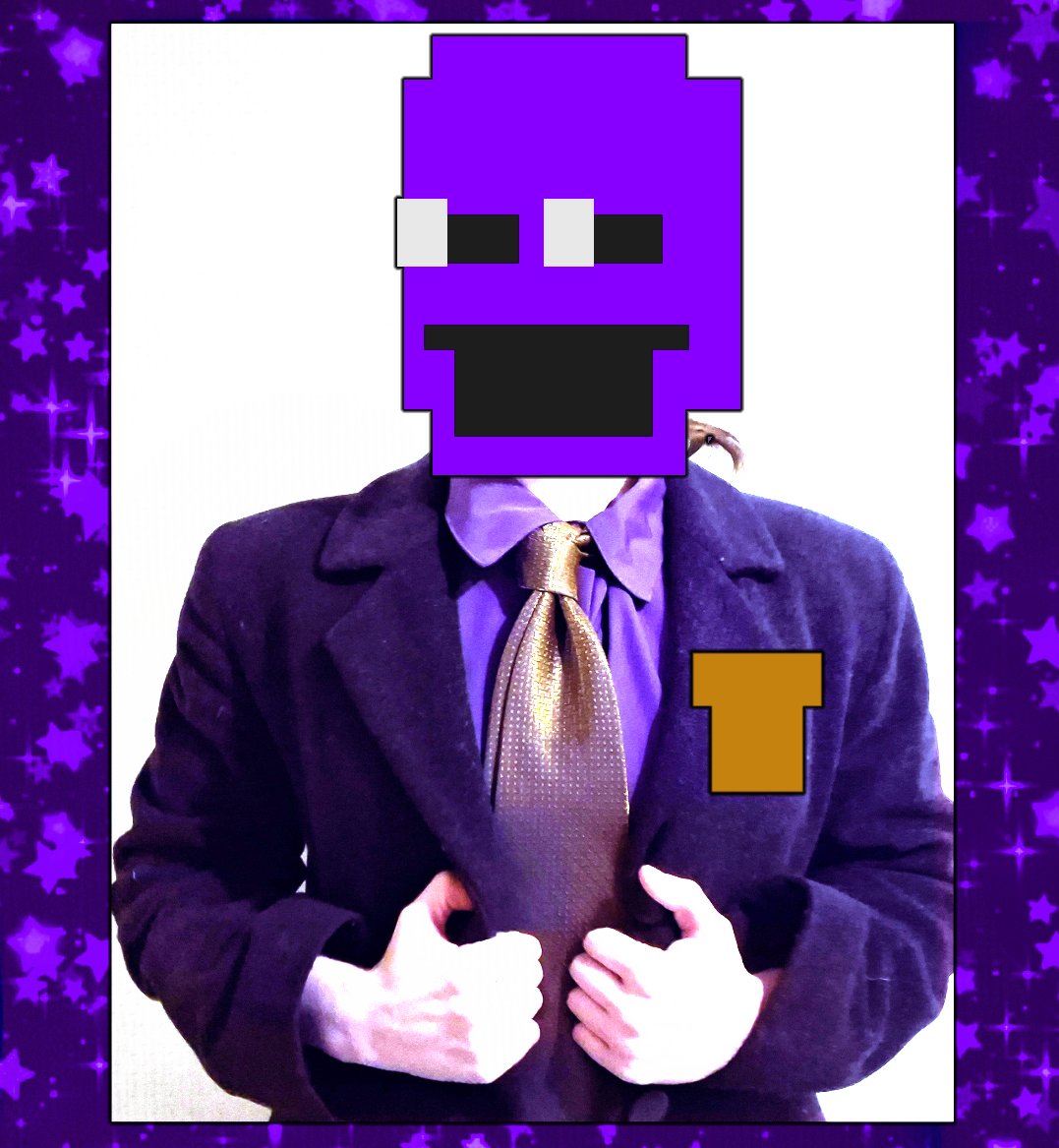 BasilCulverin's tweet image. Meet the artist wearing funny purple shirt ( ҂ × ཀ × )
#WilliamAfton #purpleguy #cosplay
