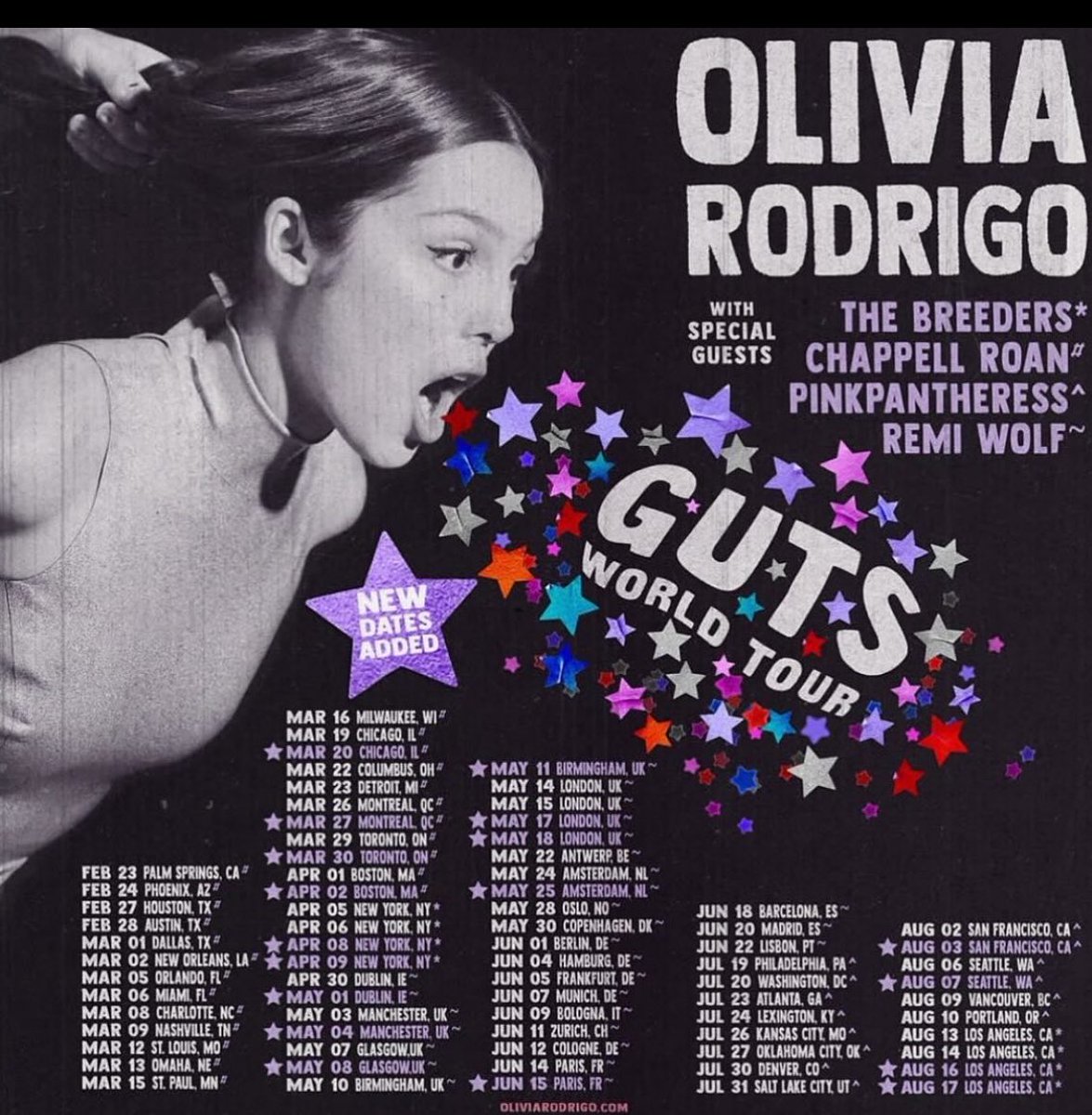glamorousbb's tweet photo. @jessskally nope! she never added new states to visit (that’s what I meant by additional stops) if she isn’t visiting ur city, she’s probably not going too, at most she’ll add an extra night at a city that’s ready been announced https://t.co/tTAOfLq3nx