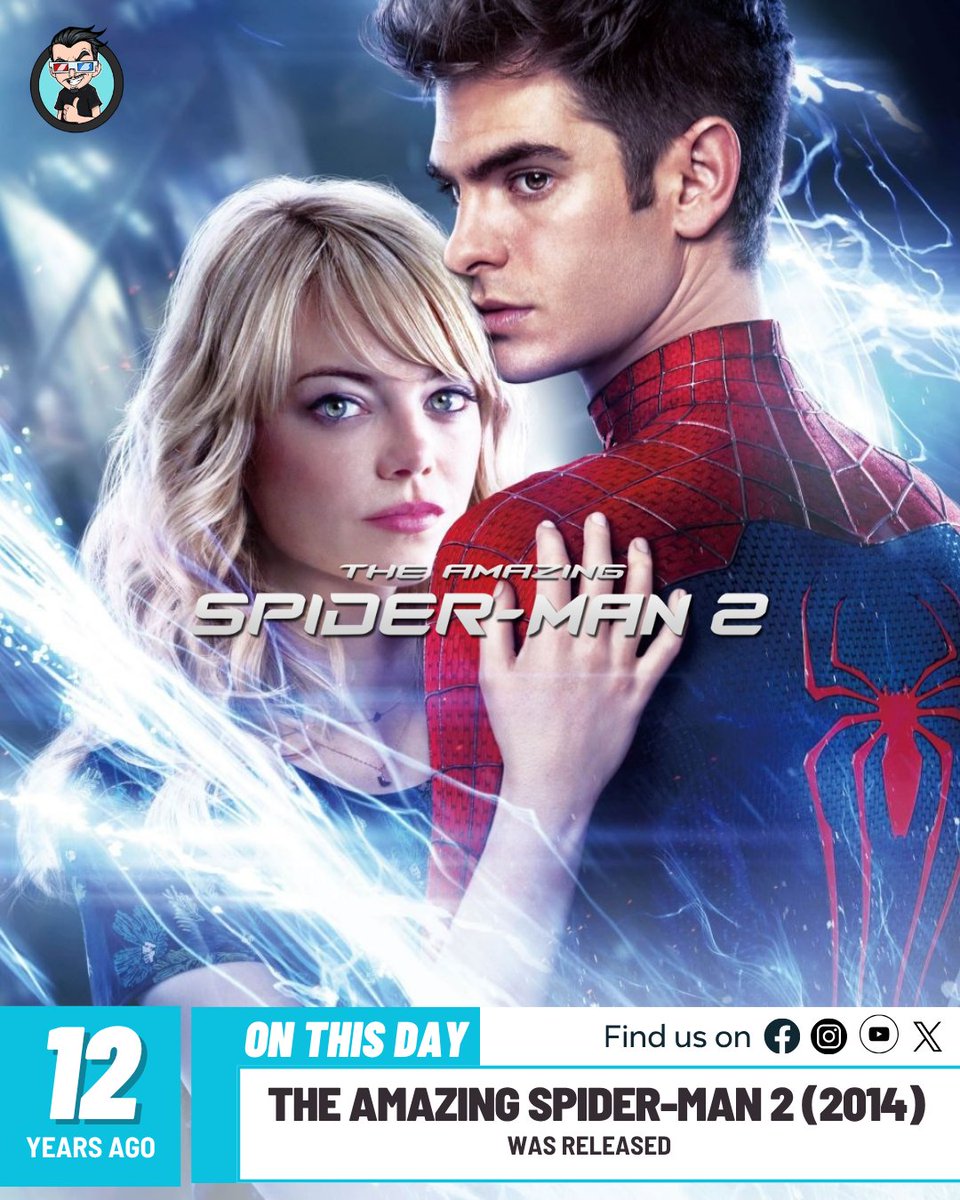 joblocom's tweet image. The Amazing Spider-man 2 (2014) was released 12 years ago! 🎥
 #TheAmazingSpiderMan2 #SpiderMan #AndrewGarfield #EmmaStone