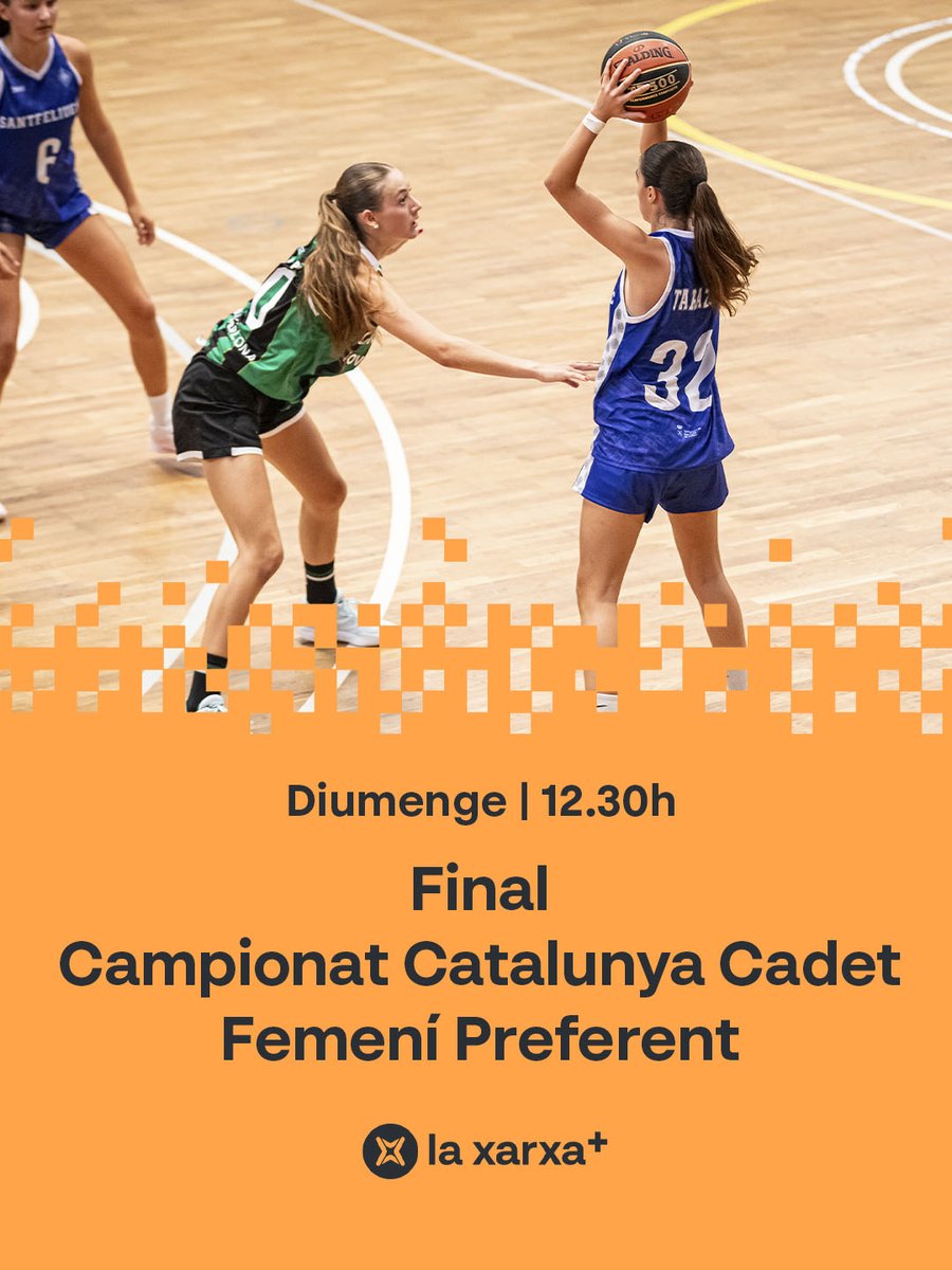 esportsenxarxa's tweet image. 🔜 Demà tenim cita amb el millor #bàsquetcat! 

🏆 Campionat de Catalunya Cadet Femení Preferent de la @FCBQ! 

🏟️ Des de #Mollerussa
⏰ 12.30h

❤ Les futures talents del bàsquet català! 

📺💻📱📡 A @laxarxames! 

#esportcat