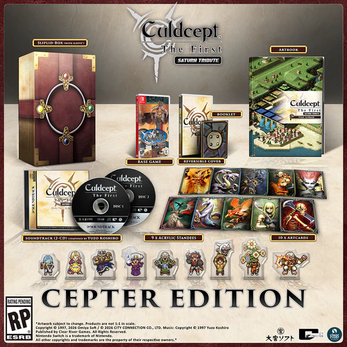 PhysicReleases's tweet image. Pre-order Culdcept The First Saturn Tribute (Standard/Cepter Edition) - Nintendo Switch at VGP: videogamesplus.ca/lROArY #NSW #PS5 #PhysicalReleasesPreOrder 

*Cepter Edition - VGP ESRB EXCLUSIVE