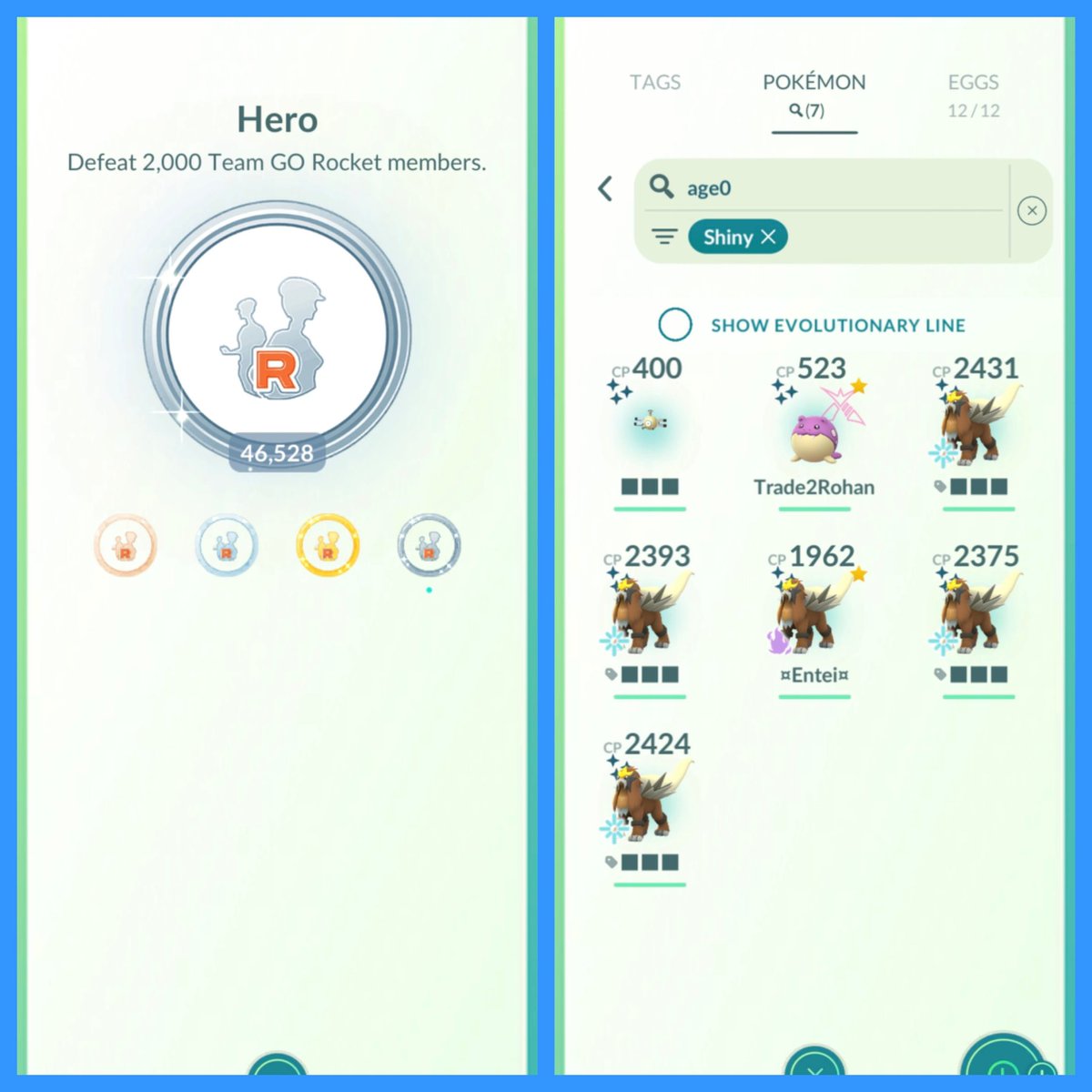 _SahuSujit_'s tweet photo. Day 3: Recap
Total Grunts: 120
Purified Hundo's: 0
Shadow Shinies: 5 (Purified 4)
Other shinies: 1 Dmax Spheal &amp; 1 🧲 (2nd of the event)

#Pokemon #PokemonGO #AaoKhelePokemonGo #PokemonGOApp #PokemonGoAppIN #TeamRocket #TGR https://t.co/77ljQyFsgq