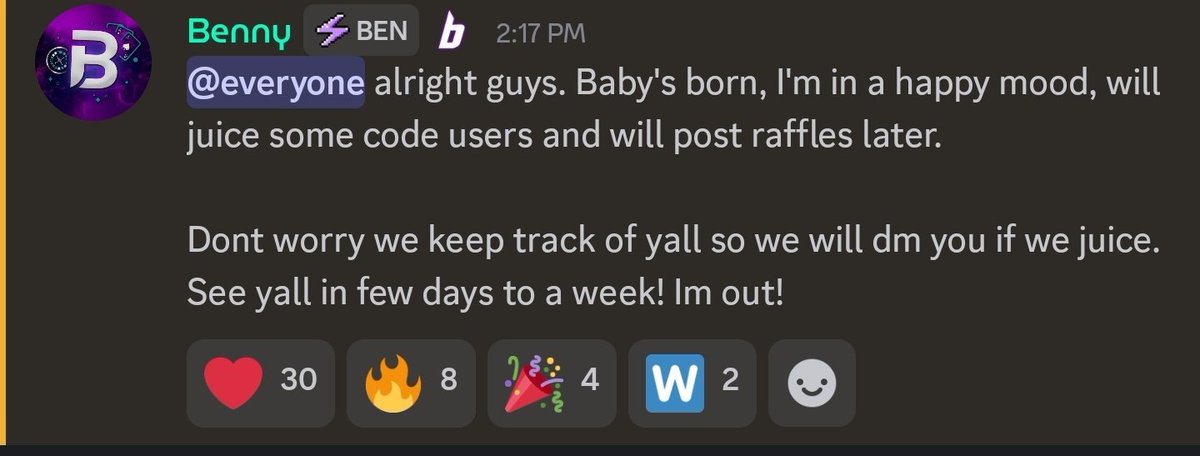 Benny tweet media