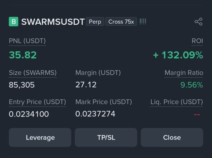 Pr0fitconscious's tweet image. $SWARMSU/USDT signal +132.09% #Profit🔥