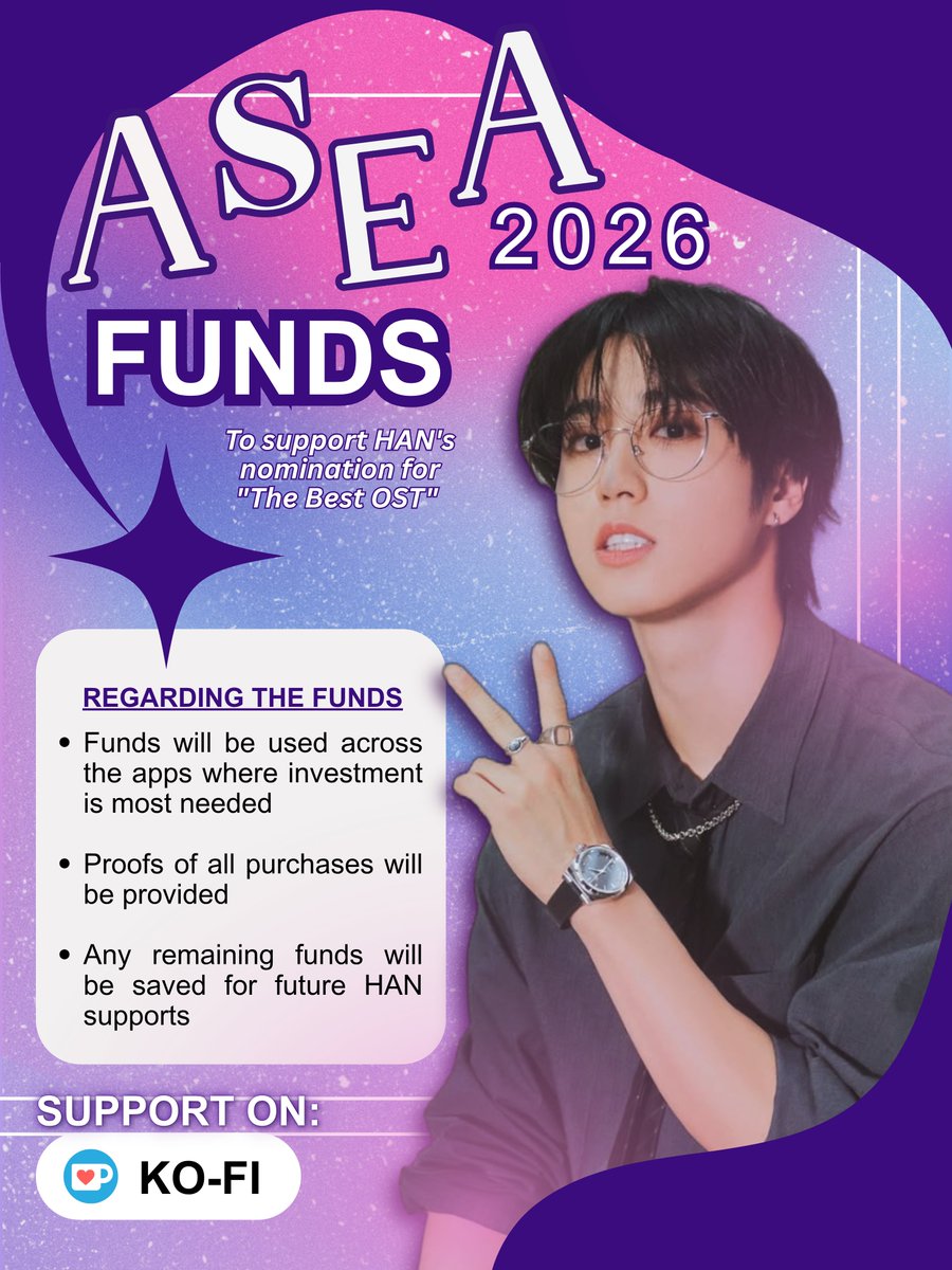 Han Updraft 🗳️ | 𝗔𝗦𝗘𝗔 𝟮𝟬𝟮𝟲 𝗙𝗨𝗡𝗗𝗦 The ASEA 2026 final round will end soon, and we're ...