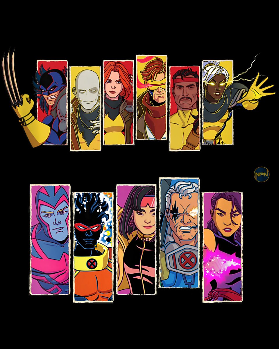 Updates4Marvel's tweet image. New look at Wolverine, Morph, Jean Grey, Cyclops, Forge, Storm, Archangel, Sunspot, Jubilee, Cable, and Psylocke in X-Men '97 Season 2.

📸: @NexusPointNews

#XMen97 #Marvel #XMen #Animation