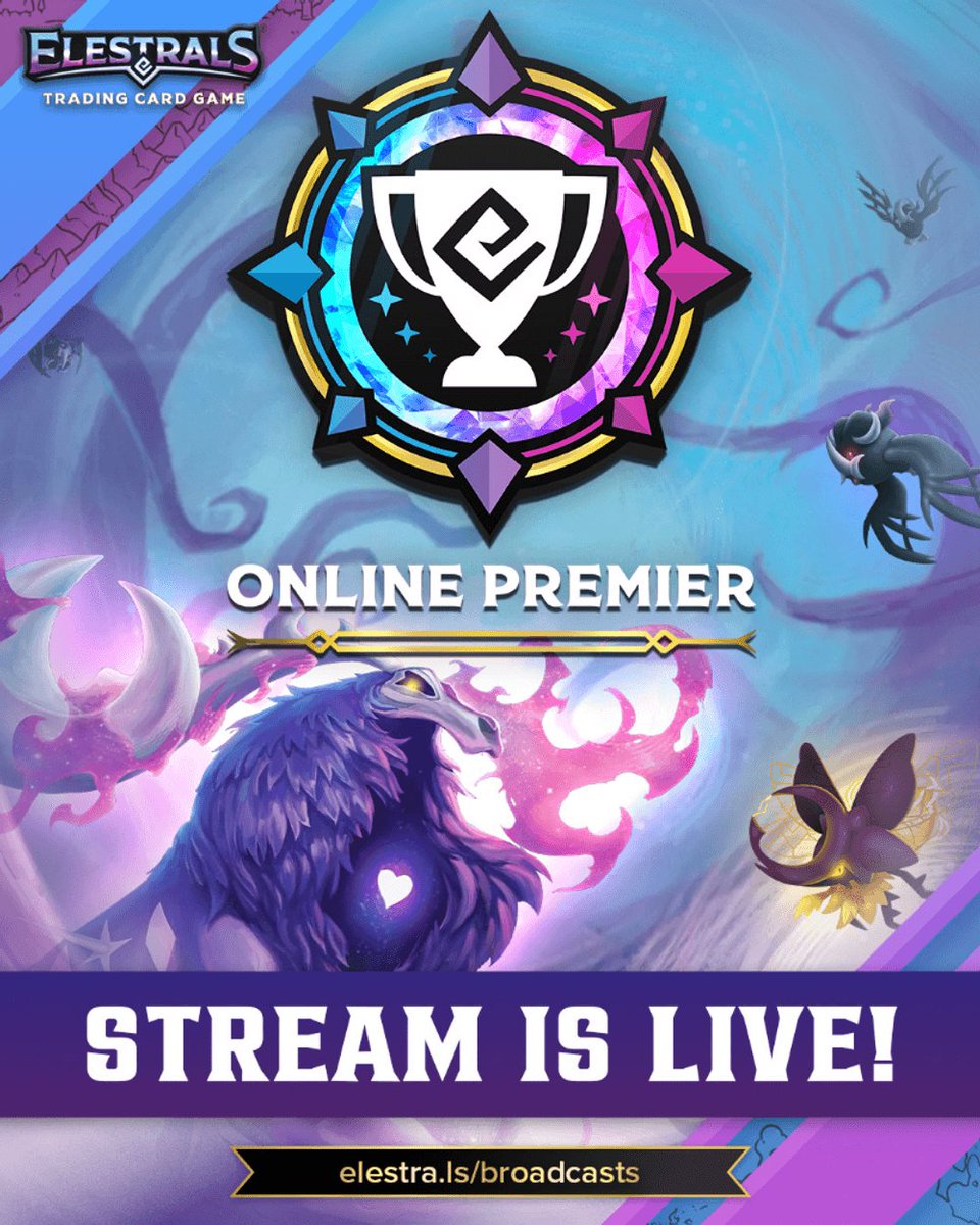 Elestrals's tweet photo. We’re LIVE with the Final Lifestream #ElestralsPremier! ⚔️🍃🌊

Don’t miss the action! Tune in now for a full day of high-level clashes and expert #ElestralsTCG commentary!

🟣 https://t.co/HjBLXGvLrc
🔴 https://t.co/zmWxPxg1Gc

Share your favorite moments with #PlayElestrals! ✨ https://t.co/L4rT0OkCHr