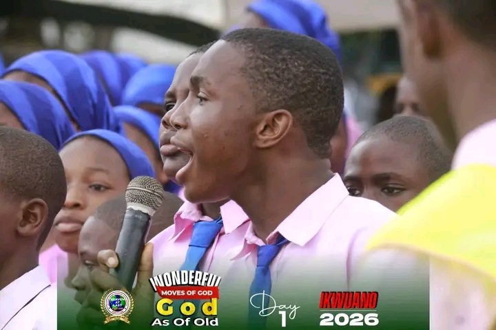 TlccrmOfficial's tweet image. CHILDREN CHOIR || THE WONDERFUL MOVES OF GOD AS OF OLD || DAY 1 || ABIA – IKWUANO PROGRAM || MAY 2026

The Children Choir ministered declaring that the God who moved mightily in the days of old is at work today.

#Chosen
#TLCCRMOfficial
#PstLazarusMuoka
#Abia2026
#Ikwuano2026