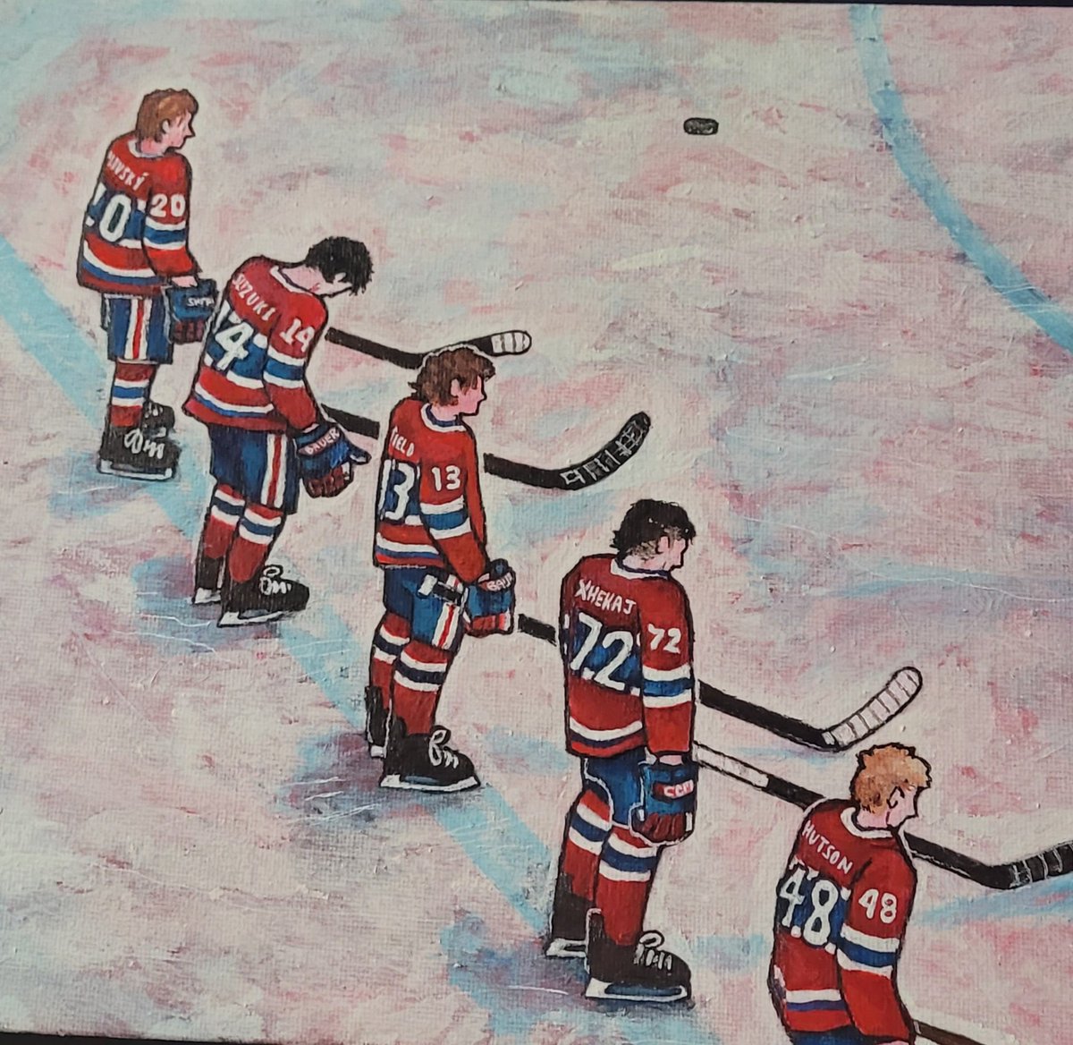 fartkovsky's tweet photo. painted  some habs for fun one time https://t.co/MwNzeoaueL