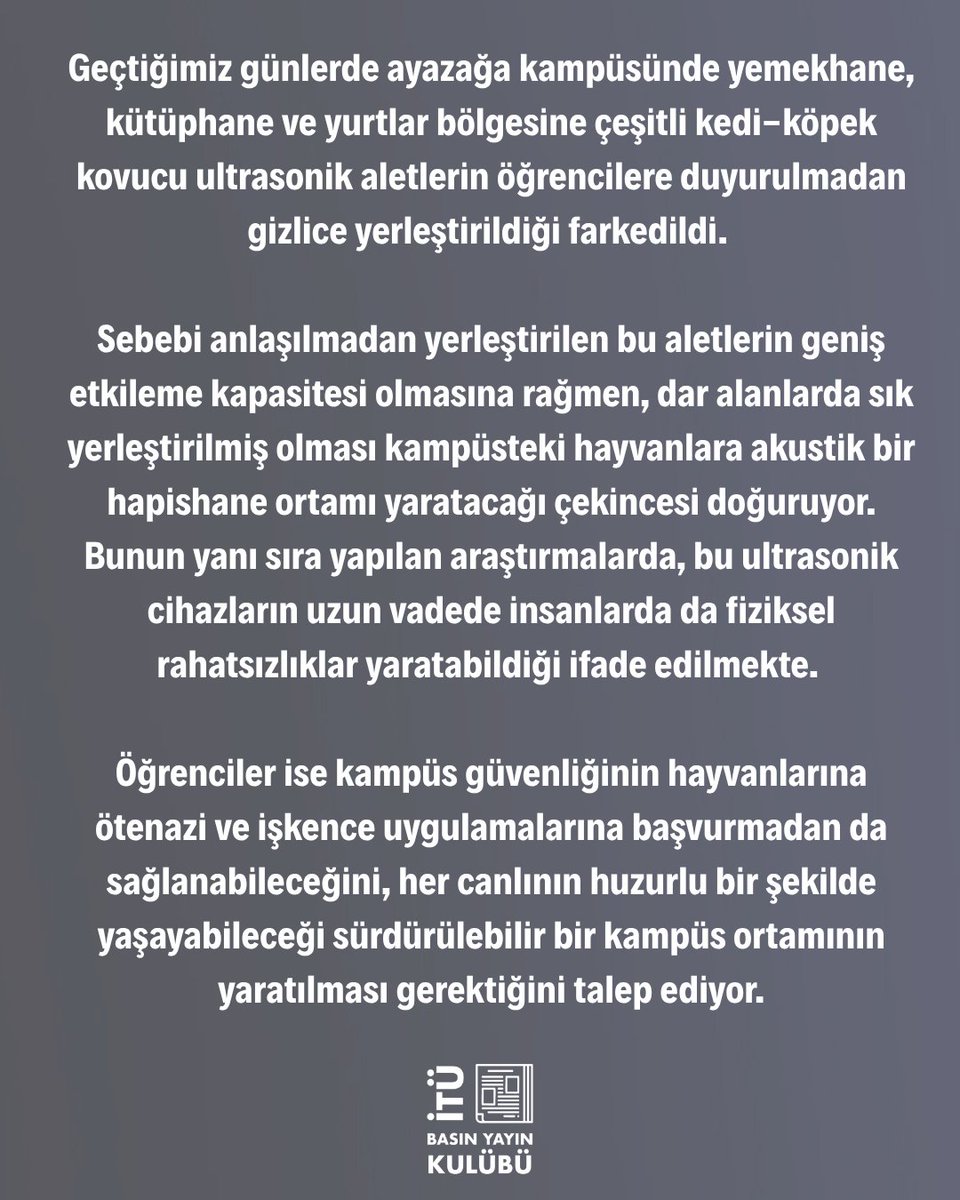 İTÜ Basın Yayın Kulübü tweet media