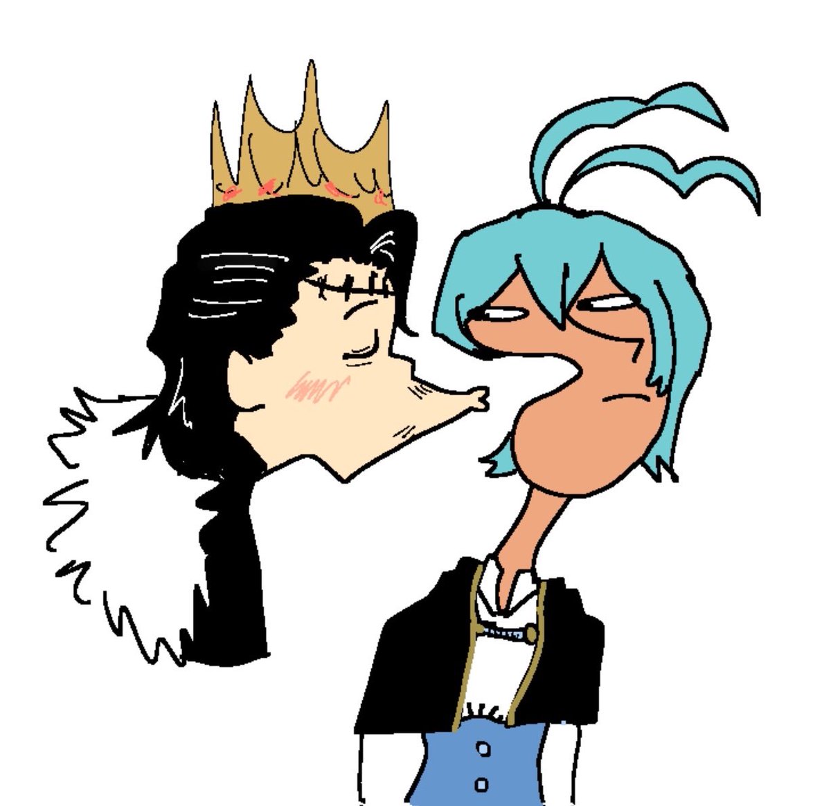 GordonAgrippers's tweet image. dangrey I drew at 3 am . They're funny . Convinced grey to go on a date with him over some milk cartons. #blackclover #grey #dantezogratis