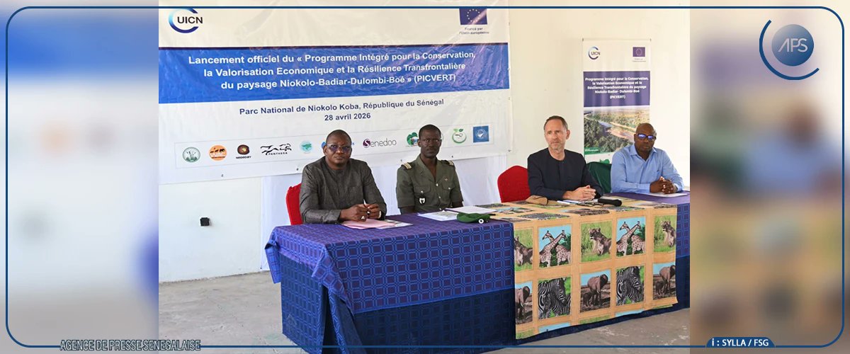 dpn1979's tweet photo. Lancement du Programme PICVERT :  La cérémonie s’est tenue ce mardi au Parc National du Niokolo-Koba, en présence des ambassadeurs de la Team Europe, de l’UICN et des représentants des directions des parcs nationaux.Financé par l’Union européenne à hauteur de 5 millions d’euros https://t.co/8gnJvVKqPT