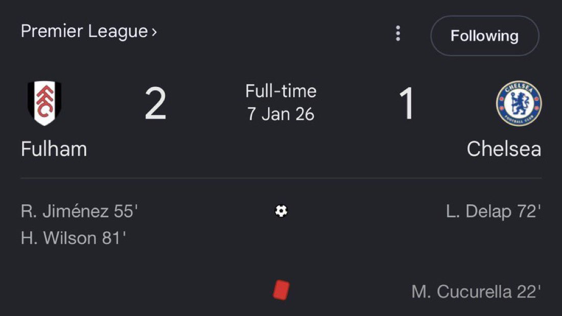 “It’s only Fulham” 😂