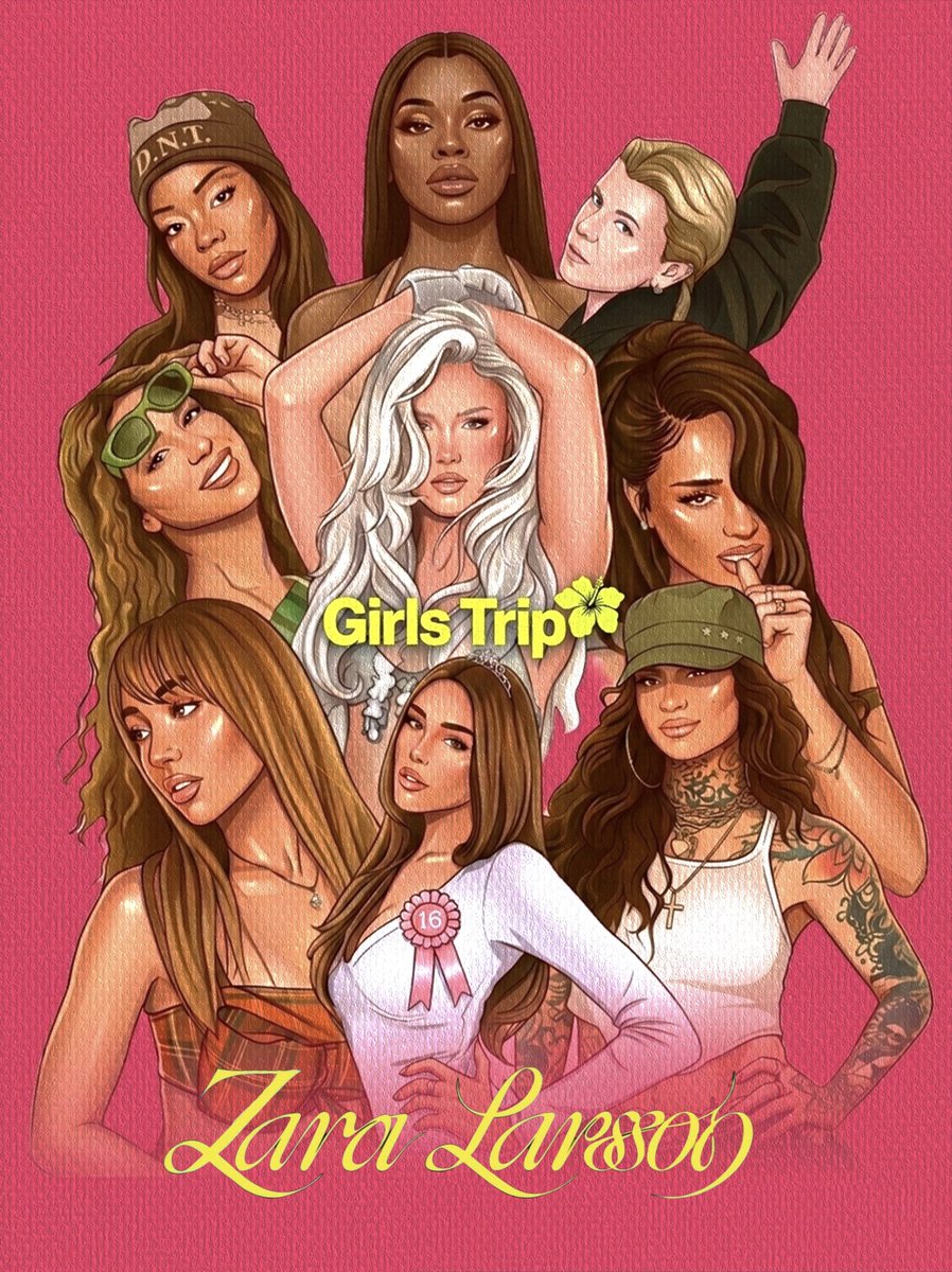shipigraphics's tweet image. ArtWork poster about #zaralarsson ‘s Album #girlstrip 🌺💕