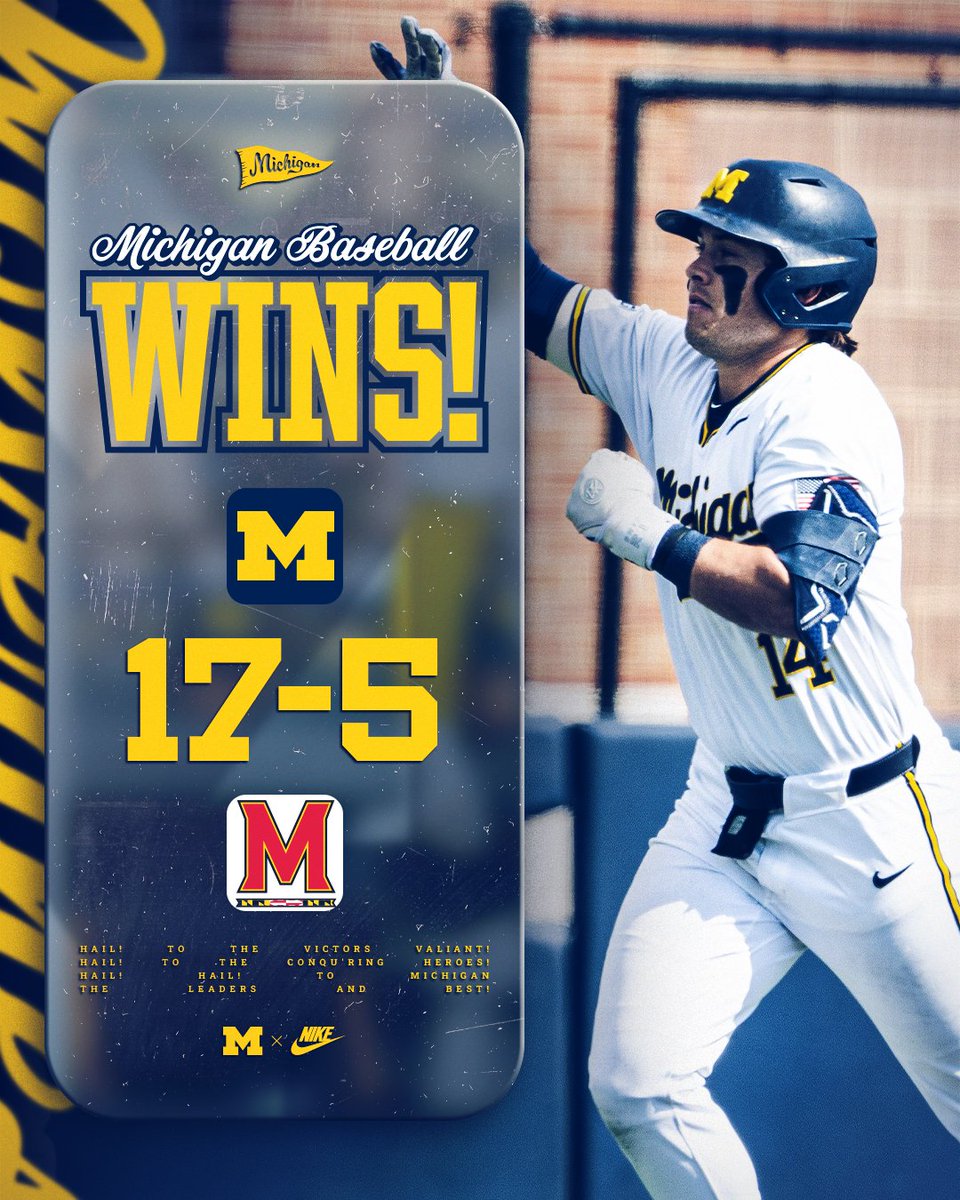 umichbaseball's tweet image. RUN RULE VICTORY! 

#GoBlue