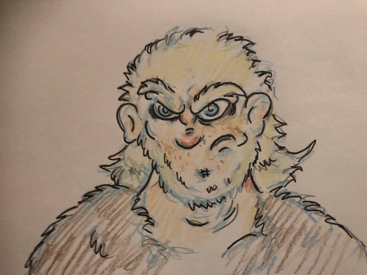 UNGR3's tweet image. deviantart.com/krispinus/art/… #monsterhunter #traditionalart #traditionaldrawing #inked #colorpencil #colorpencils #orginalcharacter